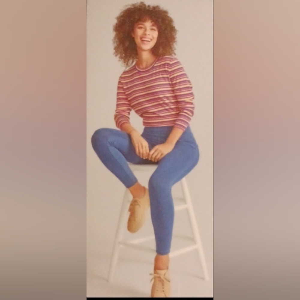 HUE Nordstrom Stretch Denim Jeans Leggings Sz M NWT $48
